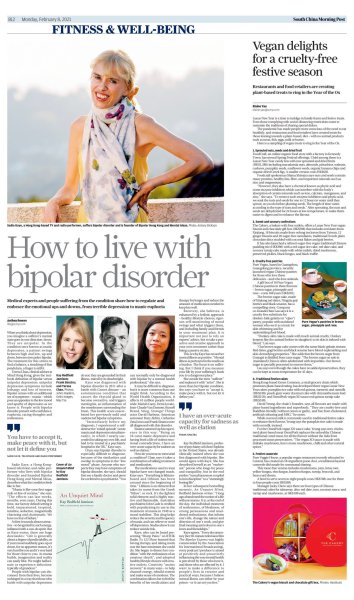 Sadie Kaye talks about Bipolar and Creativity in the South China Morning Post