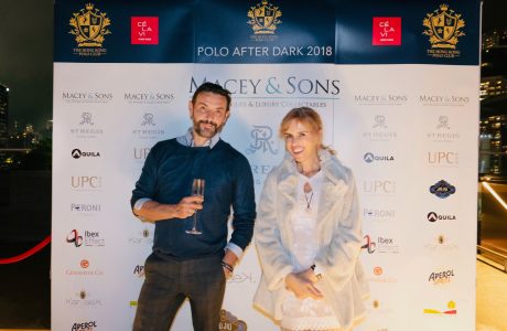 Sadie Kaye and Philippe Joly attend Polo After Dark